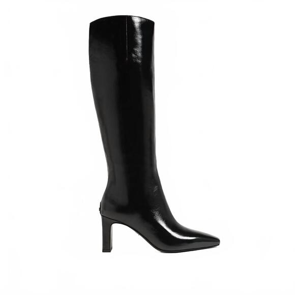 NEW SAM EDELMAN women's sylvia knee high boots in black leather